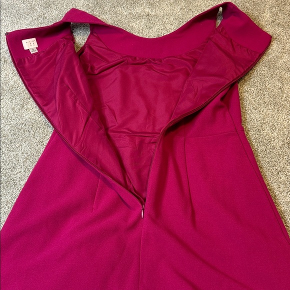 Magenta Ruffle Hem Dress - Picture 5 of 5